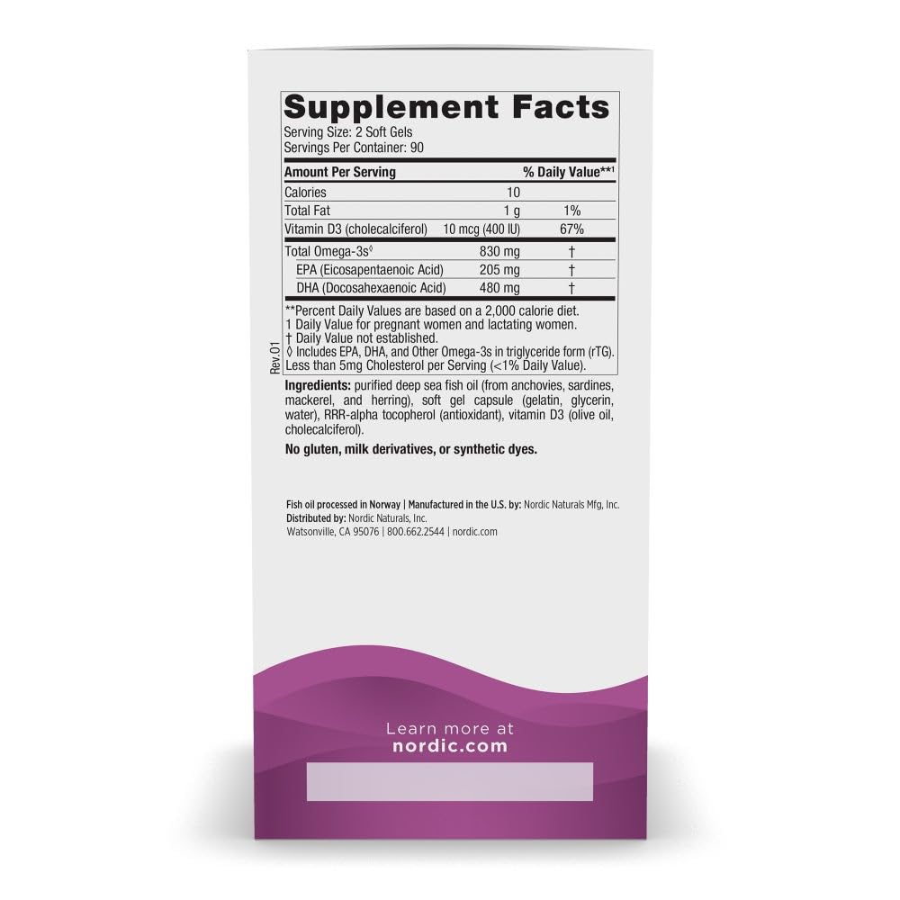 Nordic Naturals Prenatal DHA unflavored soft gels gentle on sensitive stomachs