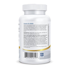 Nordic Naturals Pro Vitamin D3 5000 bottle with pour demonstrates simple daily routine.
