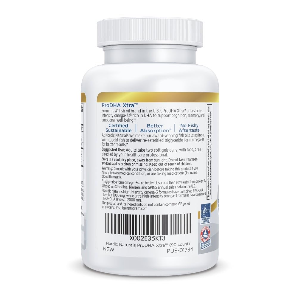 Nordic Naturals ProDHA Xtra strawberry flavor; pleasant taste with minimal fishy aftertaste.