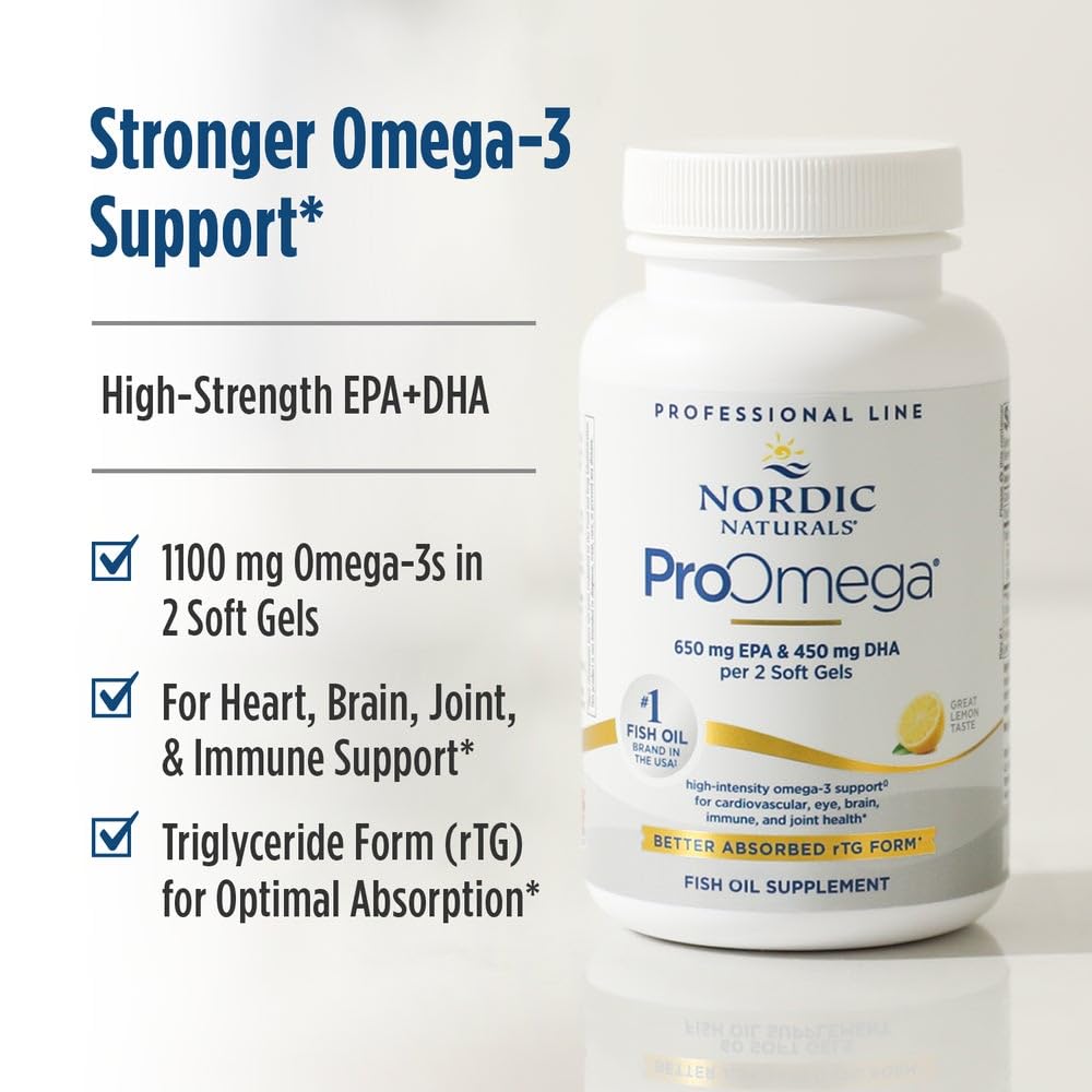 Eco-sustainability icon with Nordic Naturals ProOmega Lemon packaging