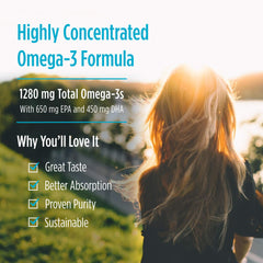 ProOmega Lemon label details highlighting non-GMO and allergen-free ingredients.