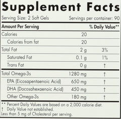 Nordic Naturals Ultimate Omega bottle pour showing easy daily dosing