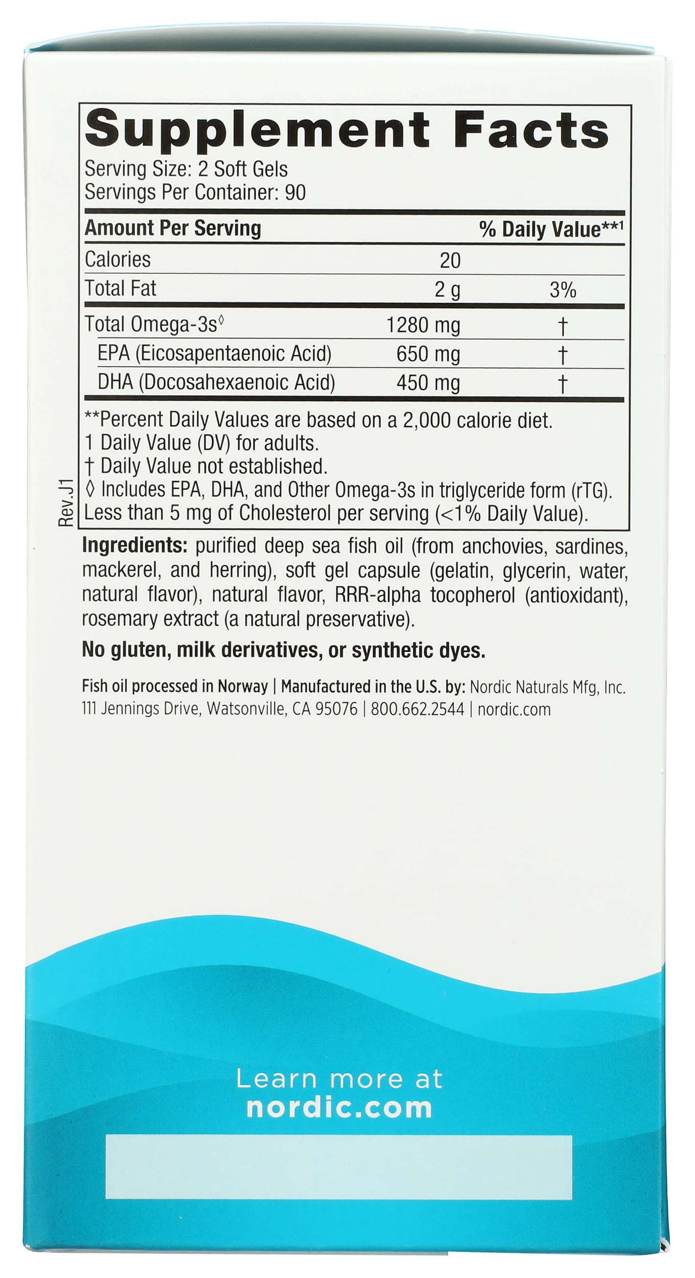 Nordic Naturals Ultimate Omega branding close-up emphasizing trusted purity