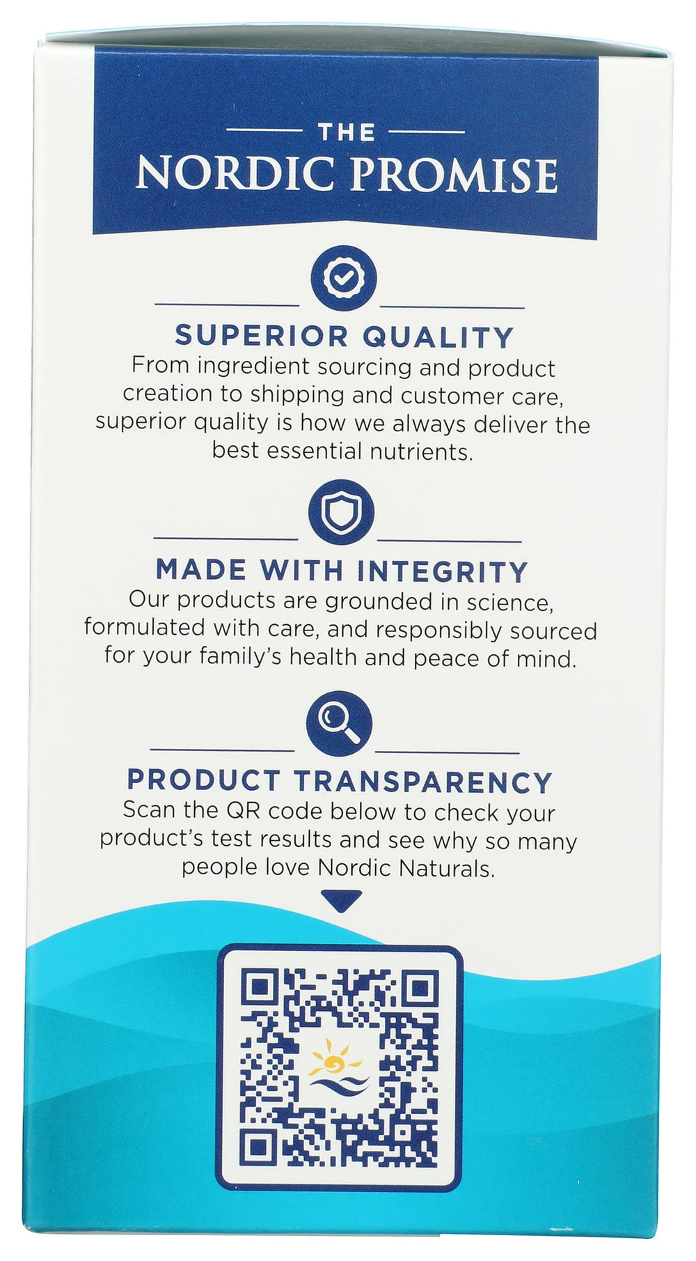Nordic Naturals Ultimate Omega nutrition panel highlights 1,280 mg fatty acids per serving