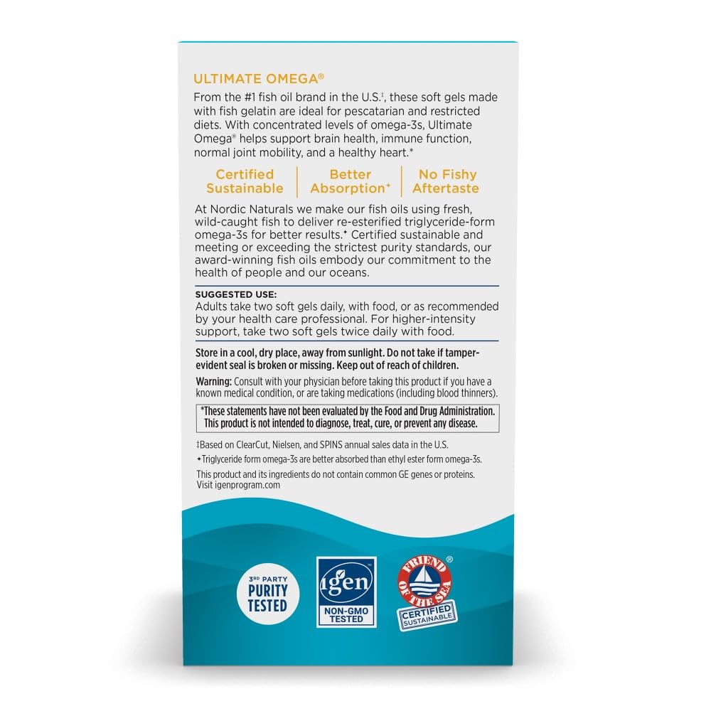Nordic Naturals Ultimate Omega bottle cap highlighting secure packaging