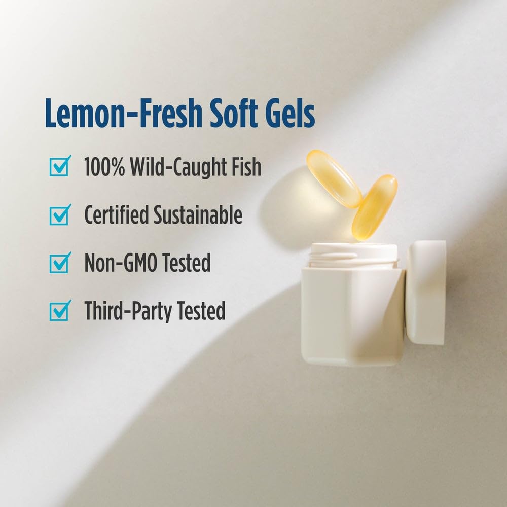 Nordic Naturals Ultimate Omega-D3 lemon taste: pleasant citrus flavor with no fishy aftertaste