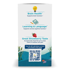 Nordic Naturals Ultimate Omega Jr. strawberry chew close-up for easy taste