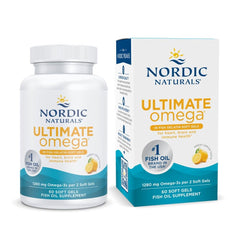 Nordic Naturals Ultimate Omega lemon bottle front for daily omega-3 support