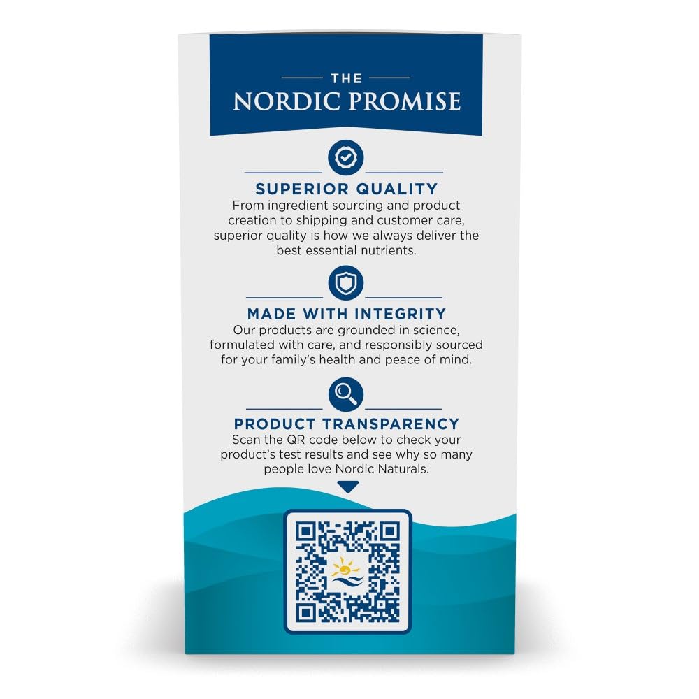 Nordic Naturals Ultimate Omega Lemon bottle pour demonstrates easy daily use.
