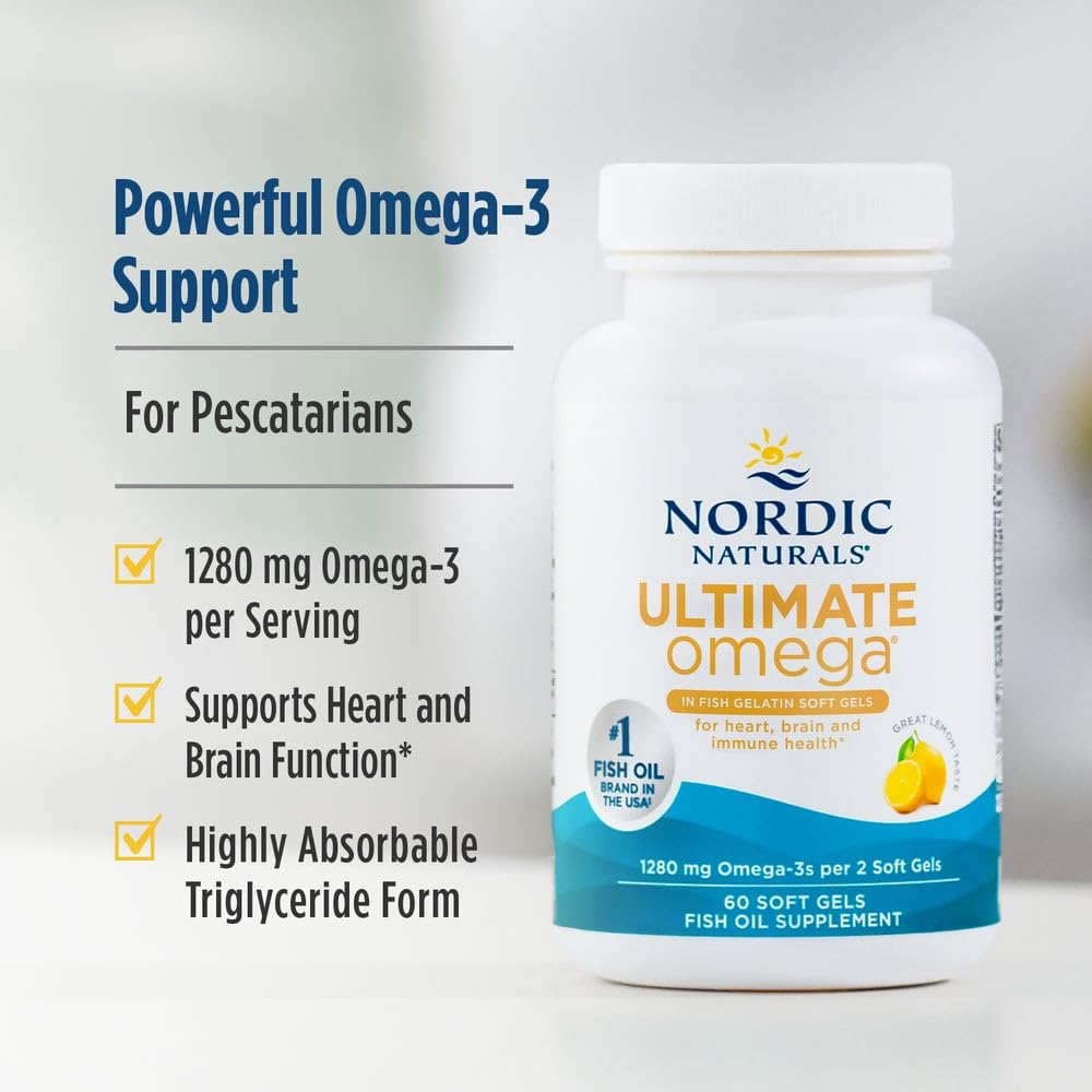 Nordic Naturals Ultimate Omega per-dose information highlights EPA and DHA amounts