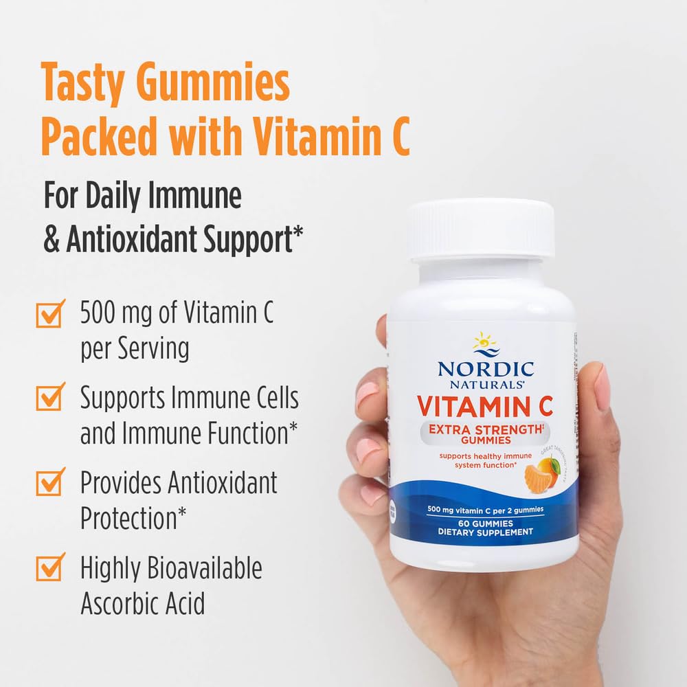 Vegan label and non-GMO badge on Nordic Naturals gummies
