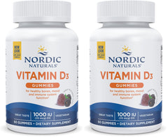 Nordic Naturals Vitamin D3 Gummies Wild Berry bottle may support immune function.