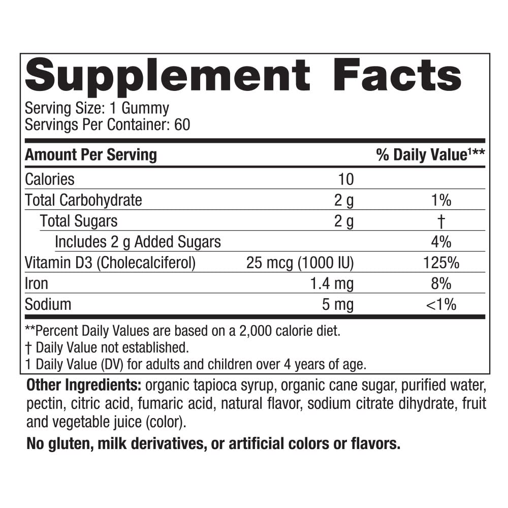 Close-up of Nordic Naturals gummies showing bright wild berry flavor.