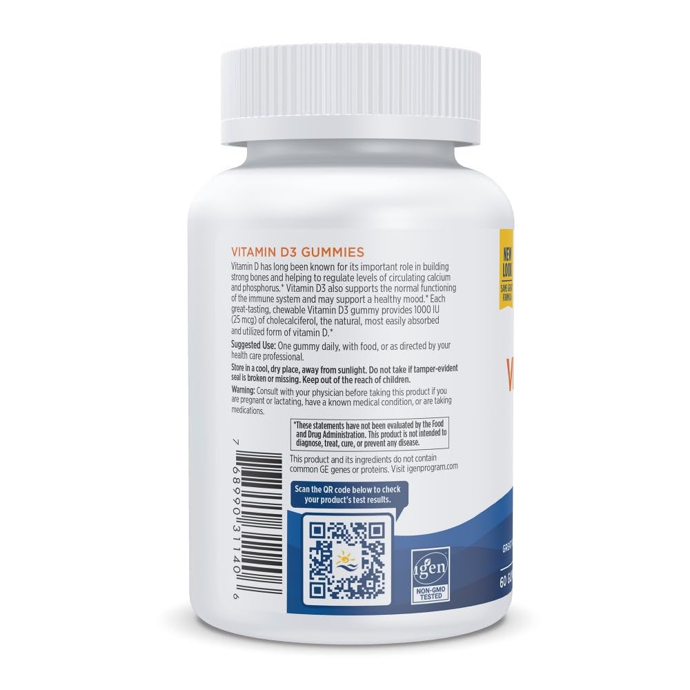 Nordic Naturals Vitamin D3 Gummies Wild Berry gummies closeup reveals chewy texture and flavor.