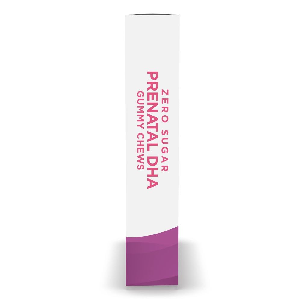 Close-up of Nordic Naturals Zero Sugar Prenatal Gummies strawberry orange gummy highlights soft, chewy texture and flavor.