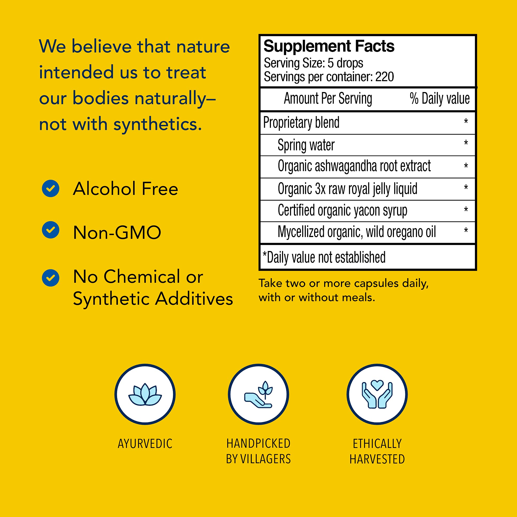 Royal jelly feature on Ashadrene packaging emphasizing potency of the blend.