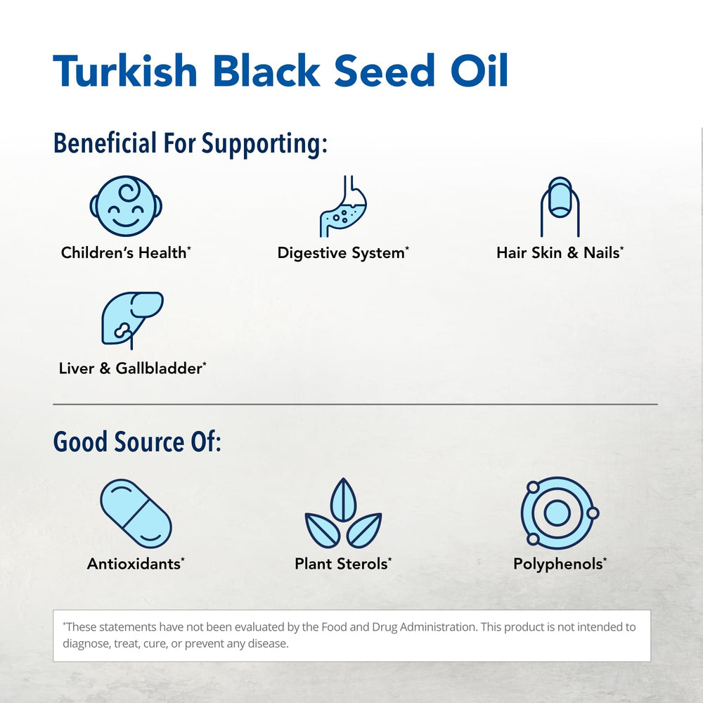 Packaging showing the North American Herb and Spice Black Seed Oil two-bottle set.