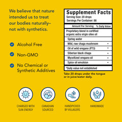 Raw chaga mushrooms in Chag-o-Power offering natural antioxidant-rich profile.