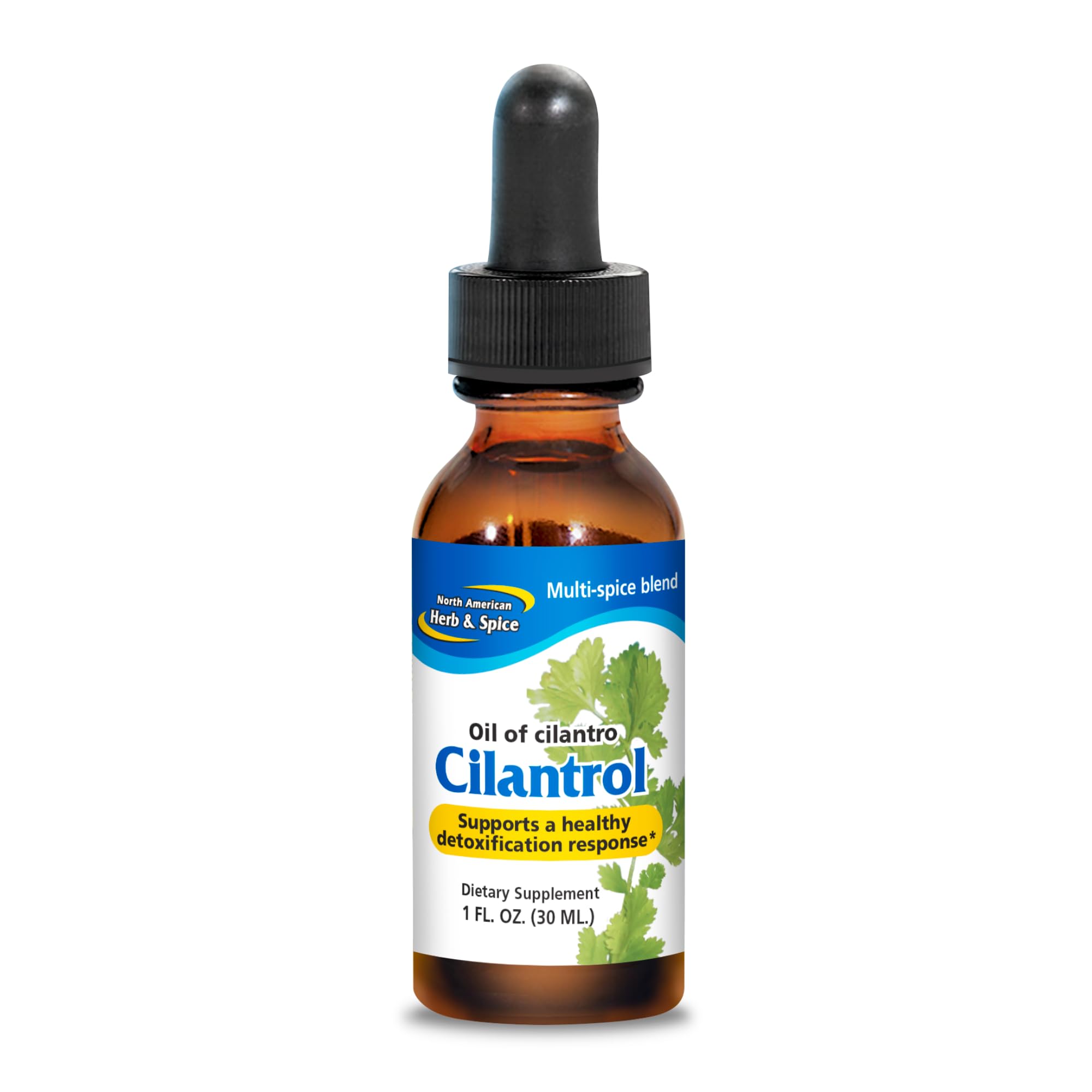 NORTH AMERICAN HERB & SPICE Cilantrol bottle with dropper for easy dosing and digestion support