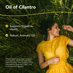 Close-up of Cilantrol dropper showing precise dosing for daily use
