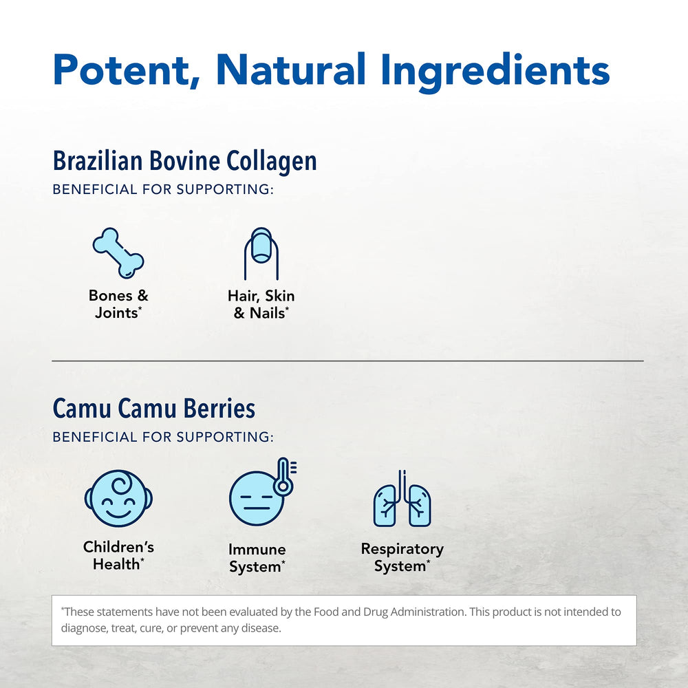 Close-up of Collagen Power-Plus label detailing ingredients.