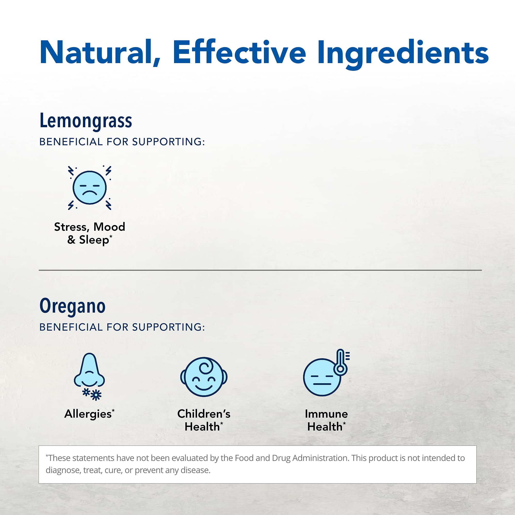 EssentiaClenz oregano-lavender-lemongrass blend highlights natural aromatics.