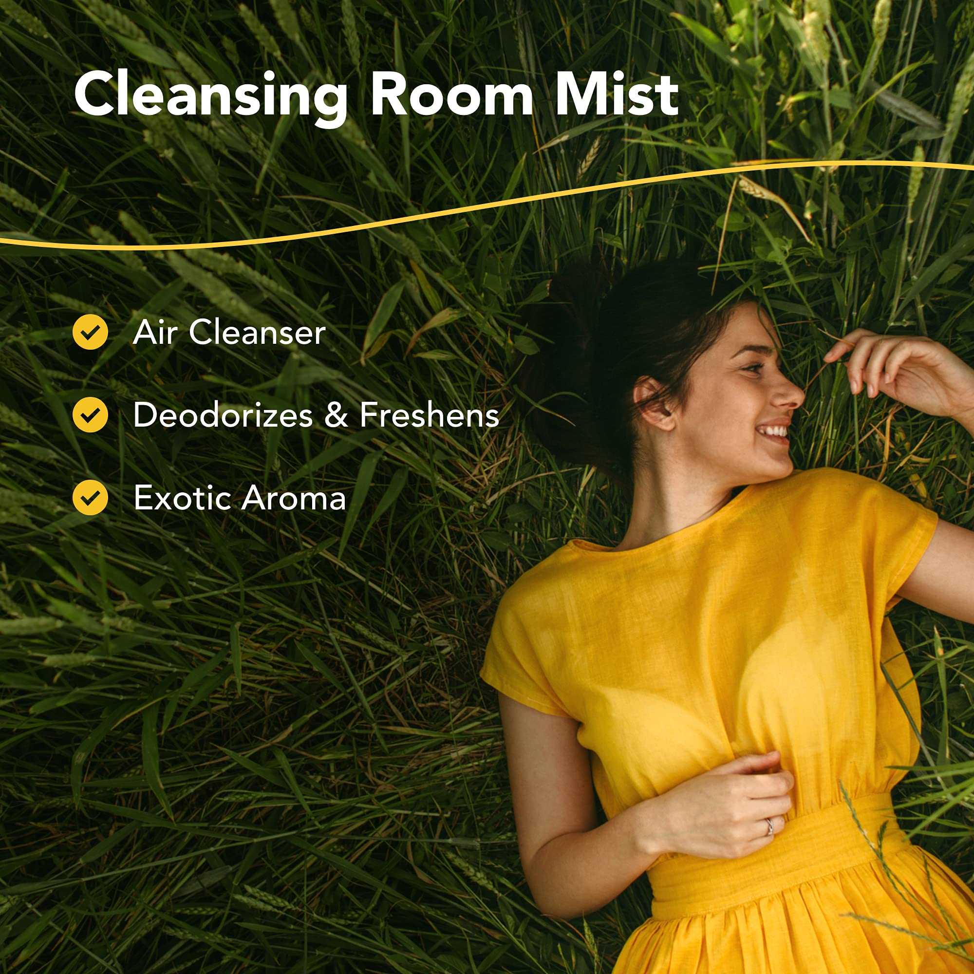 EssentiaClenz spray mist for quick room refresh and odor deodorization.