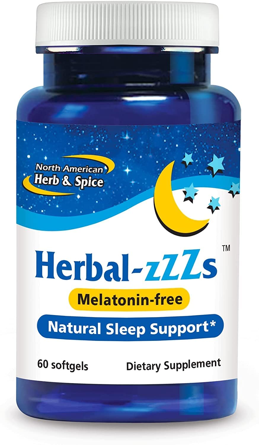 North American Herb & Spice Herbal-zzZs bottle for natural sleep support.