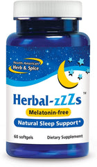 North American Herb & Spice Herbal-zzZs bottle for natural sleep support.
