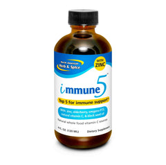 North American Herb Spice Immune-5 liquid bottle for daily immune support and convenient at-home use