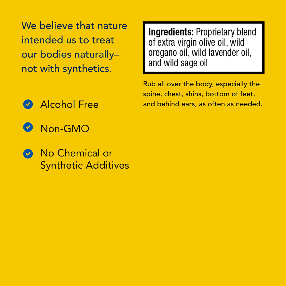 Packaging label for Kid-e-kare rubbing oil showing Non-GMO quality