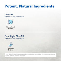 Lavenol wild lavender oil bottle showing skin-care application potential