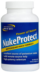 North American Herb & Spice NukeProtect bottle with kelp and antioxidant support.