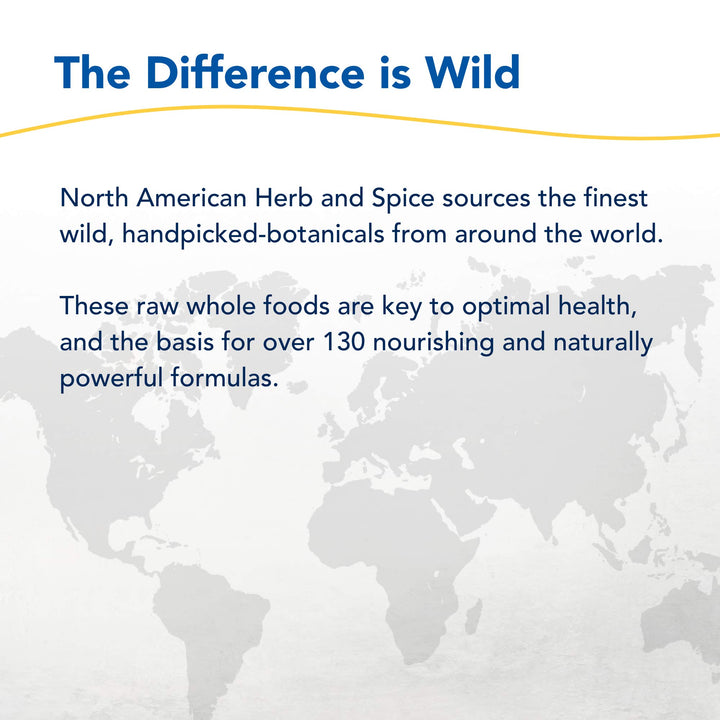 Oregano and rosemary illustrate premium wild sourcing.