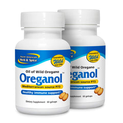 North American Herb & Spice Oreganol P73 2-pack bottle for daily wellness routine