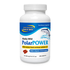 North American Herb & Spice Polar Power bottle for easy daily omega-3 use.