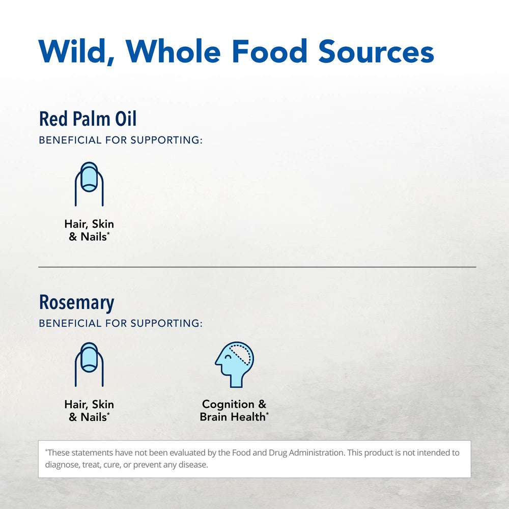 Sunflower oil-based vitamin E in Purely-E supports natural nutrition.
