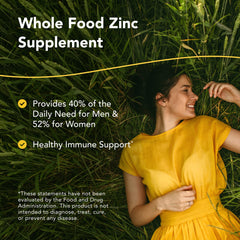 Pour shot of Purely-Zinc Plus illustrating convenient daily serving.