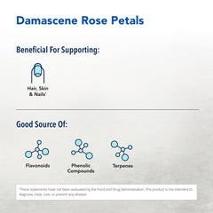 North American Herb & Spice Rose petal essence bottle detail showcases natural, cold-press purity