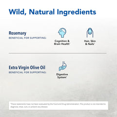Rosemanol topical application on spine or face showcases soothing massage-friendly oil.