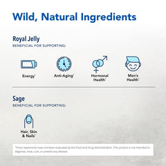 North American Herb & Spice Royal Power royal jelly concentrate demonstrates a potent natural vitamin source.