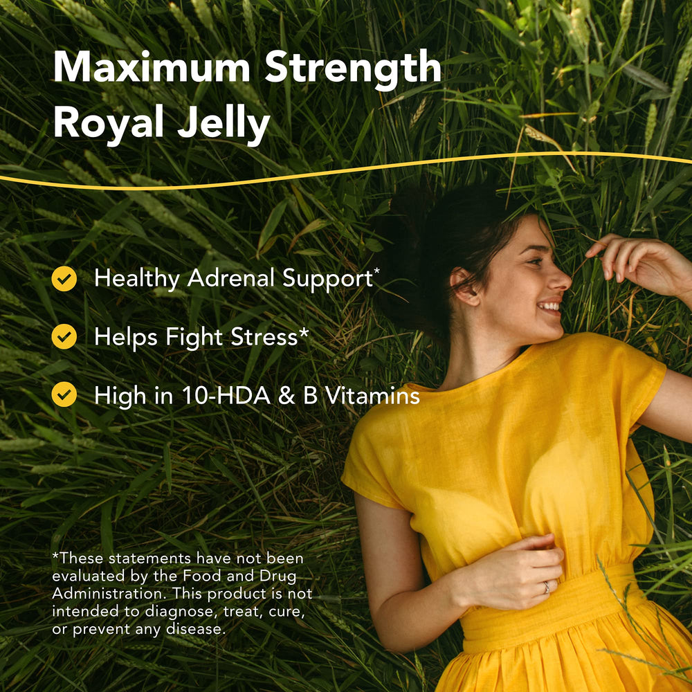 Royal Oil bottle close-up highlighting raw royal jelly in pumpkin seed oil for daily use