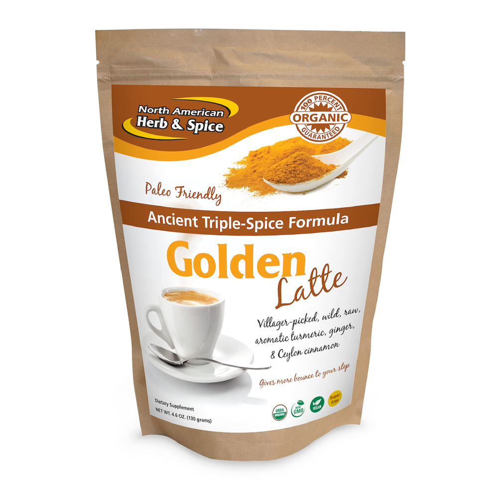 North American Herb & Spice Triple Spice Golden Latte tub for making cozy golden milk