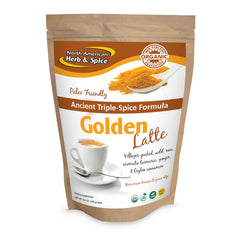 North American Herb & Spice Triple Spice Golden Latte tub for making cozy golden milk