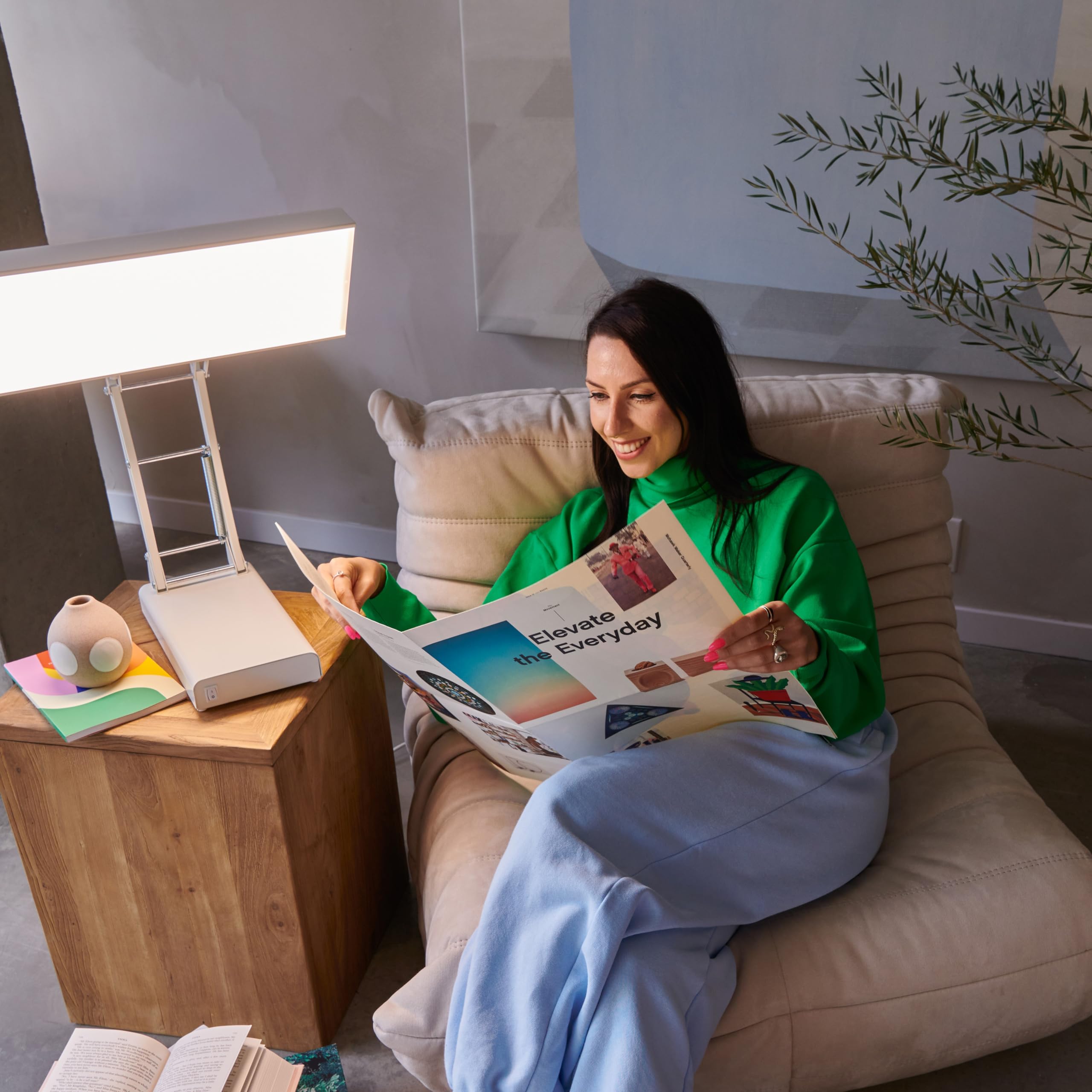 Northern Lights NLT beige desk lamp complements a modern workspace with reliable performance.