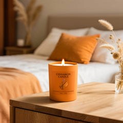NORVENCE Cinnamon Candle hand-poured with rich spice notes.