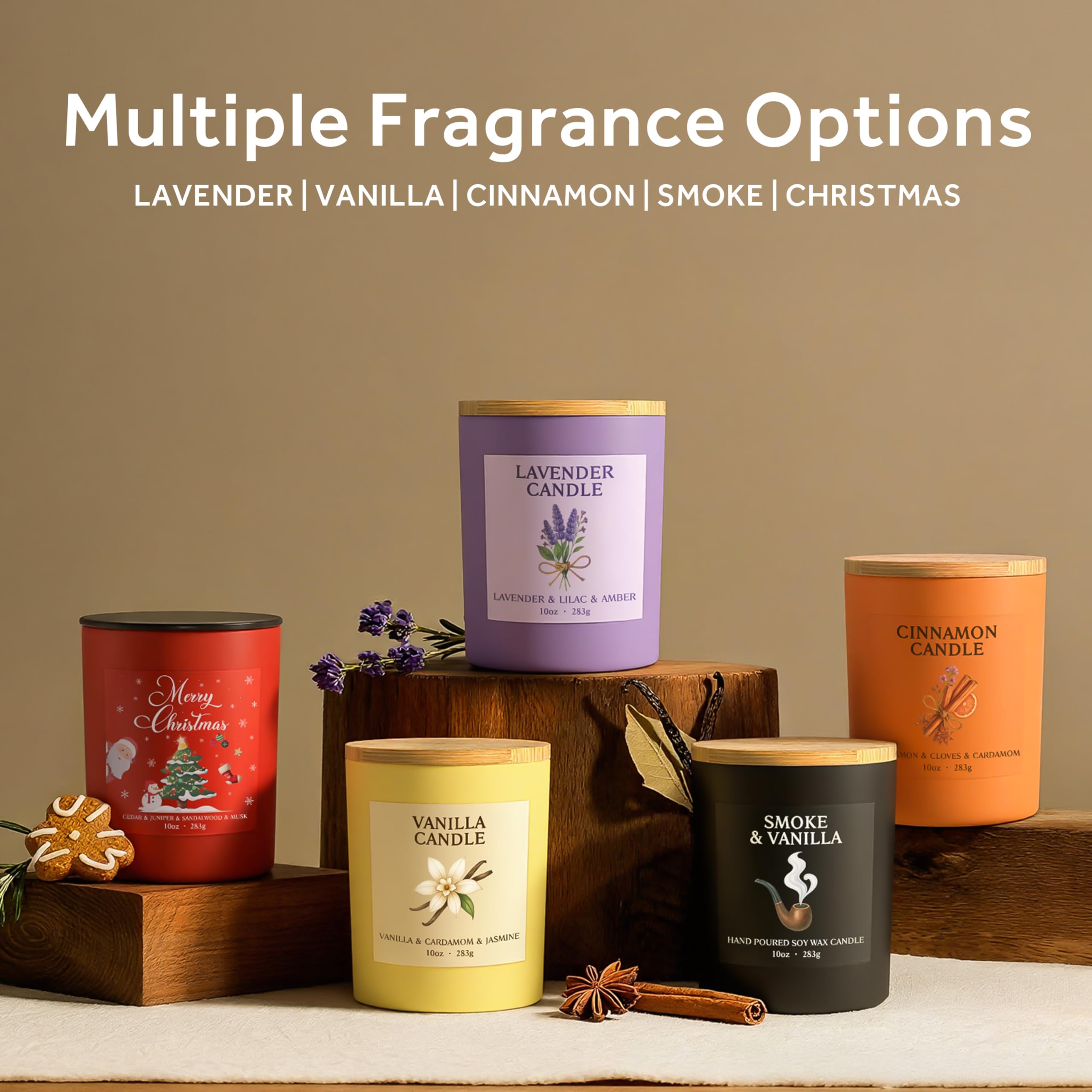 NORVENCE Cinnamon Candle offers up to 70 hours of fragrance.