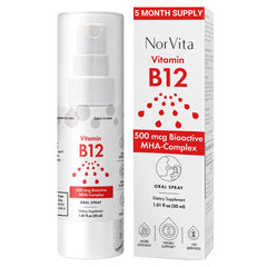 norvita b12 spray bottle highlighting portable 30 ml packaging for daily use