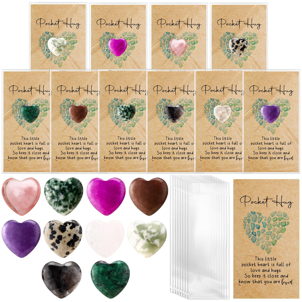 Nosiny crystal heart collection in ten colors for gifting and crafting