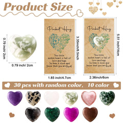Nosiny pocket hug cards paired with stones for personal notes